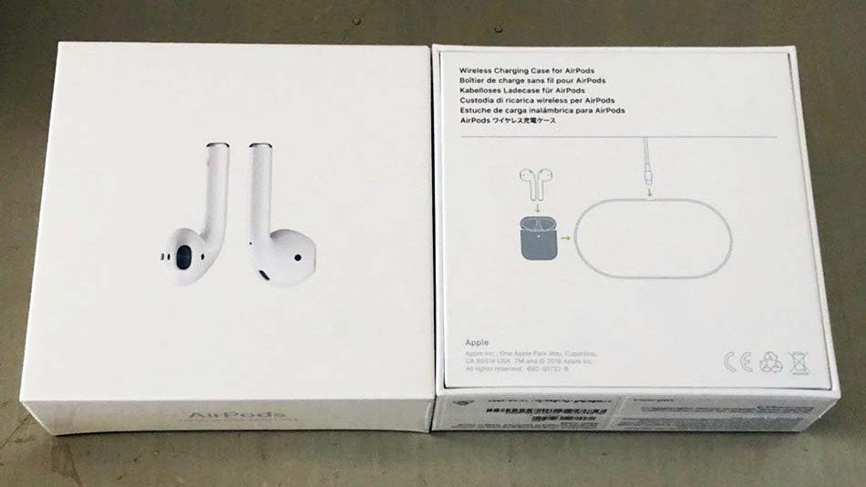 Empaque de los nuevos AirPods muestran el AirPower a n no