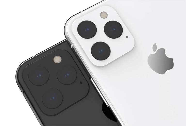 Otro render muestra triple cámara trasera para el iPhone de 2019